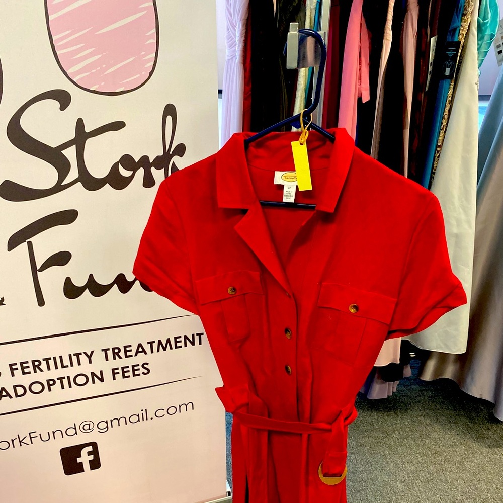 Talbots Belted Shirt Dress